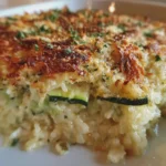 Gratin léger de courgettes et riz