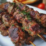 Brochettes de bœuf haché économiques de maman