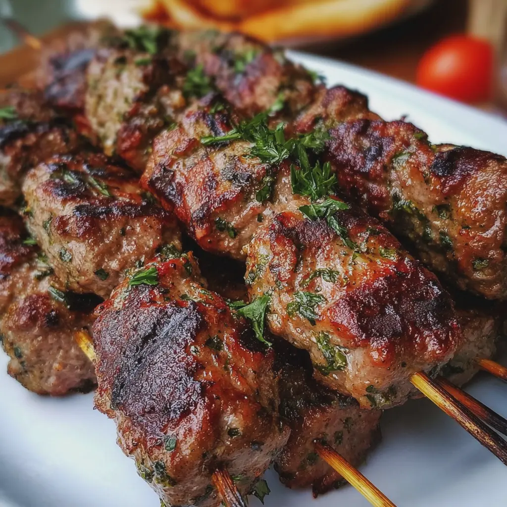 Brochettes de bœuf haché économiques de maman