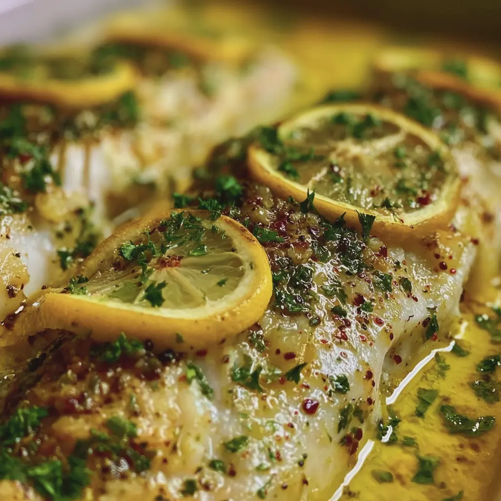 Poisson au Four Citron–Ail