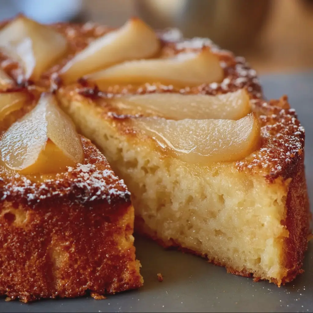 Gâteau de Semoule aux Poires