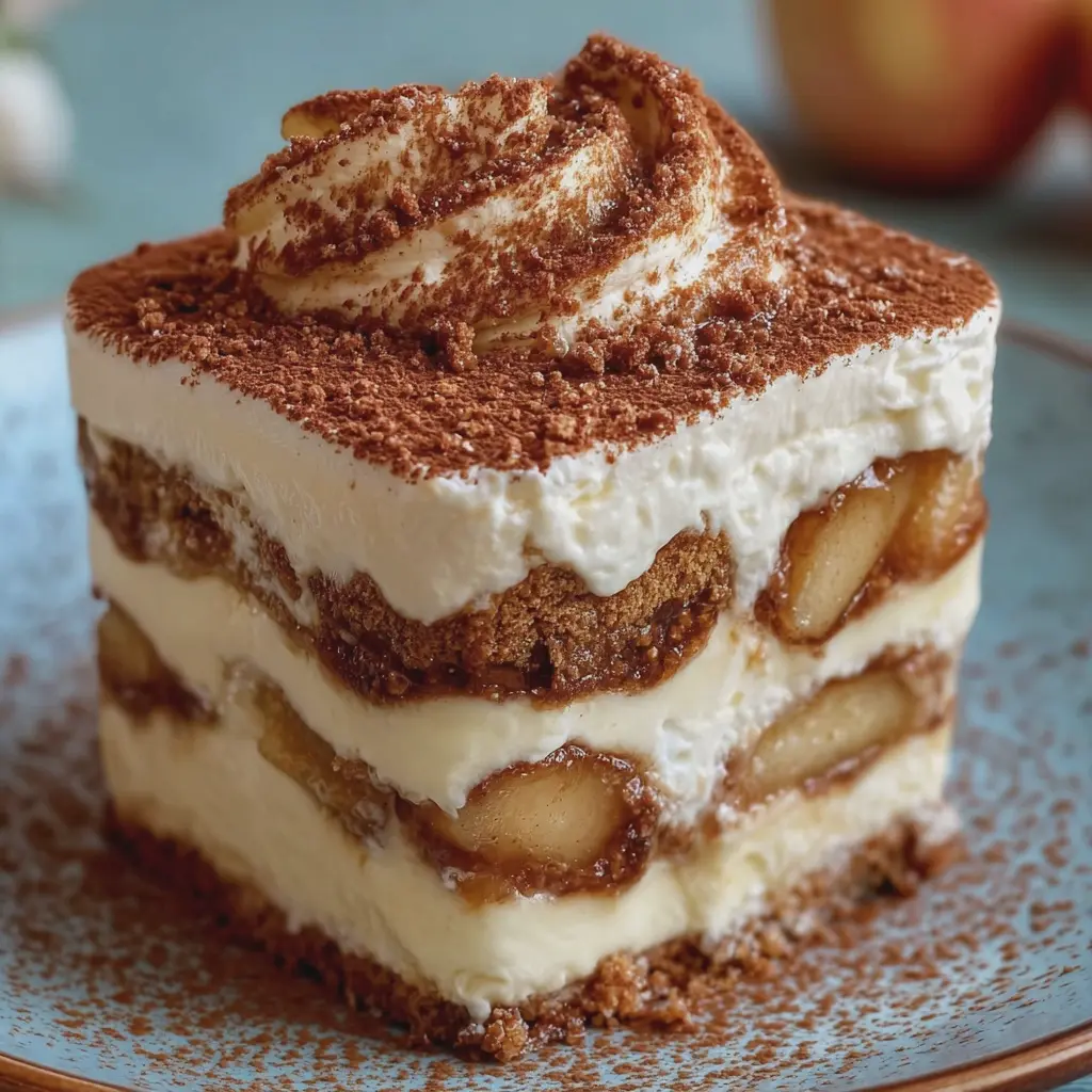 Tiramisu aux Pommes Caramélisées et Spéculoos