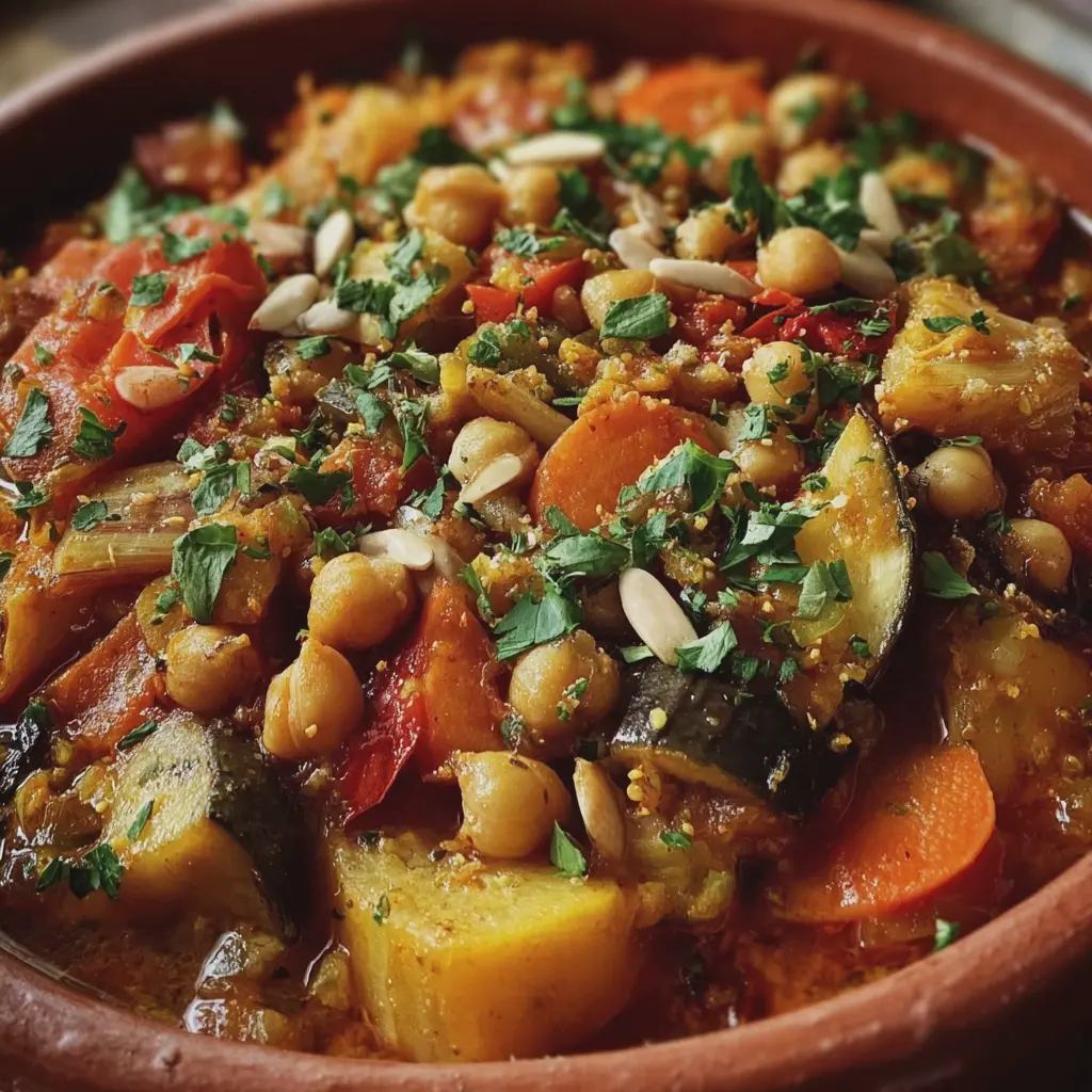 Tajine de légumes aux pois chiches