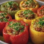 Poivrons Farcis à la Viande Hachée
