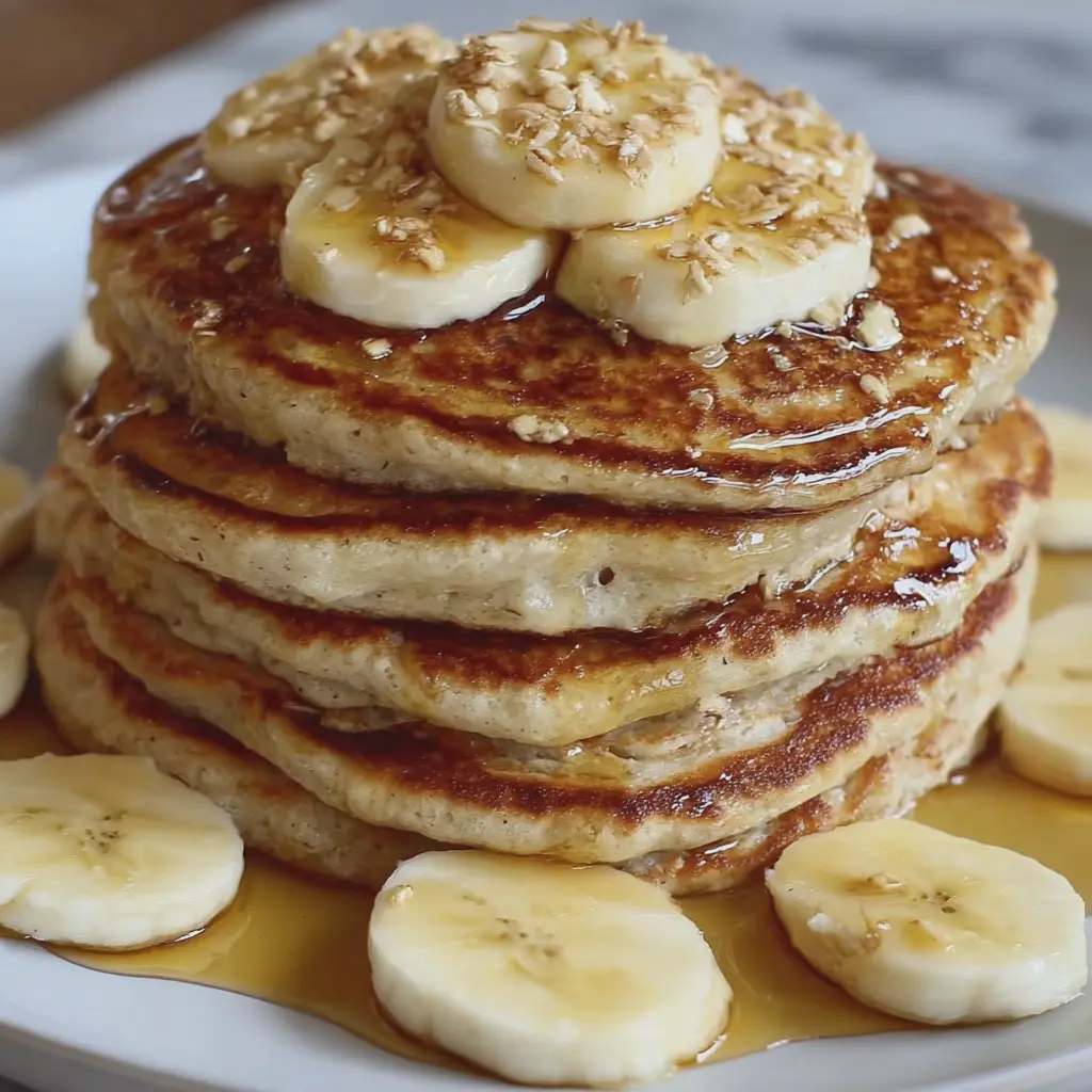 Pancakes Légers à la Banane & au Yaourt