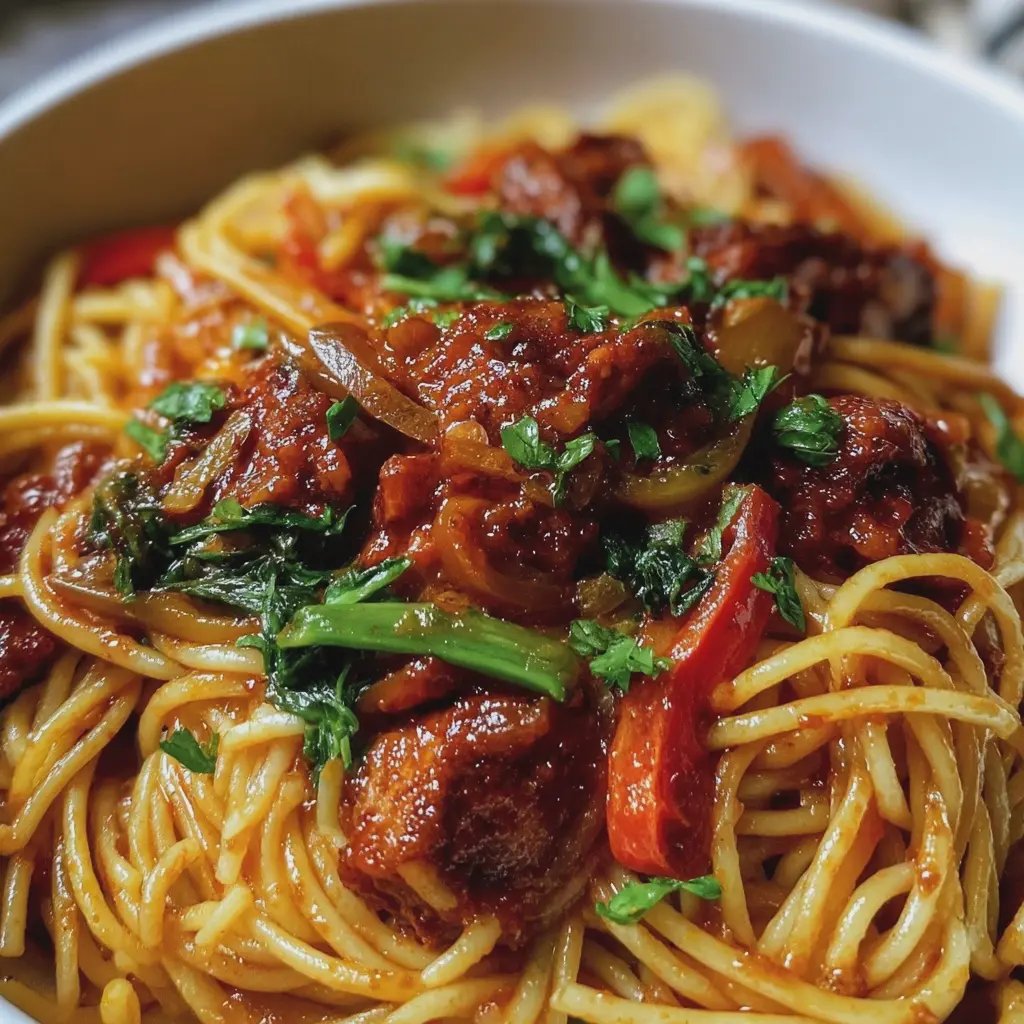 Marmite Espagnole aux Spaghettis