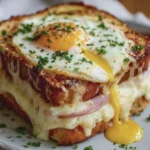 Croque-Madame Géant au Four, Œuf Coulant