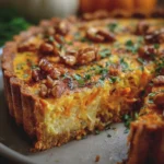 Quiche sans pâte courge & noix