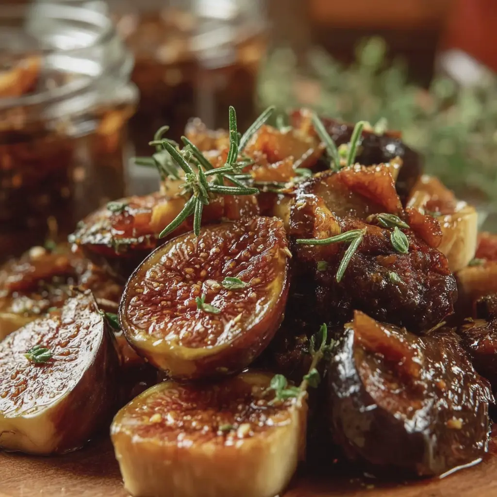 Confit de Figues Maison au Thym et Romarin