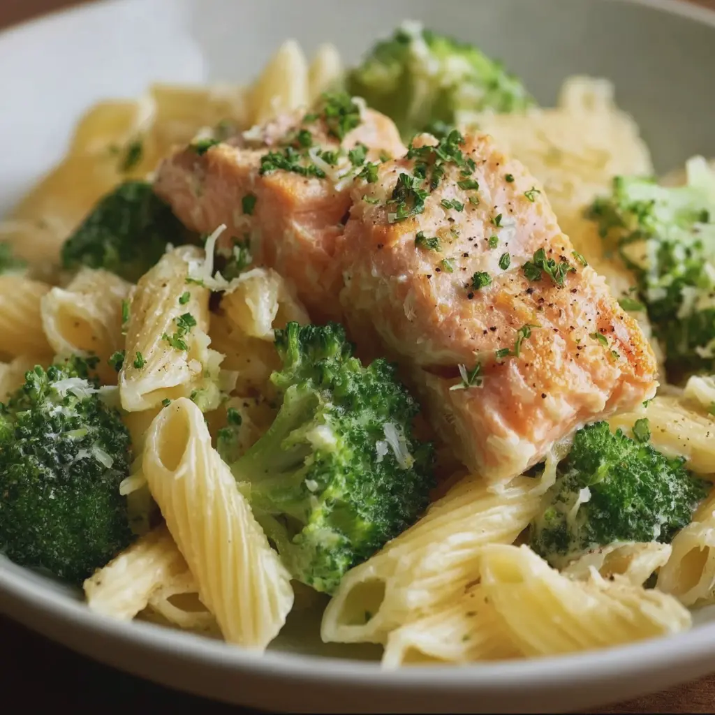 Pâtes au Saumon Crémeux & Brocoli