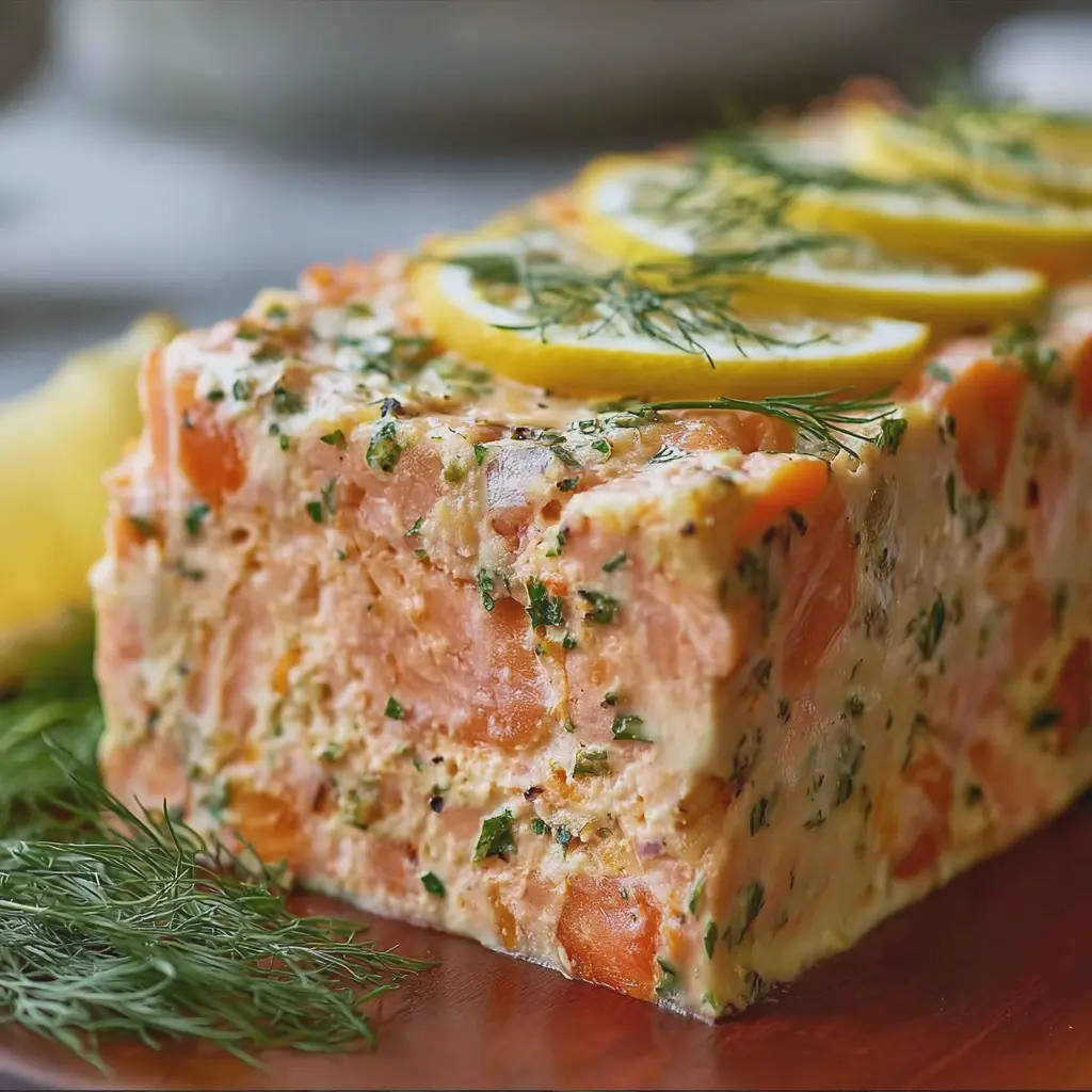 Terrine de saumon au citron