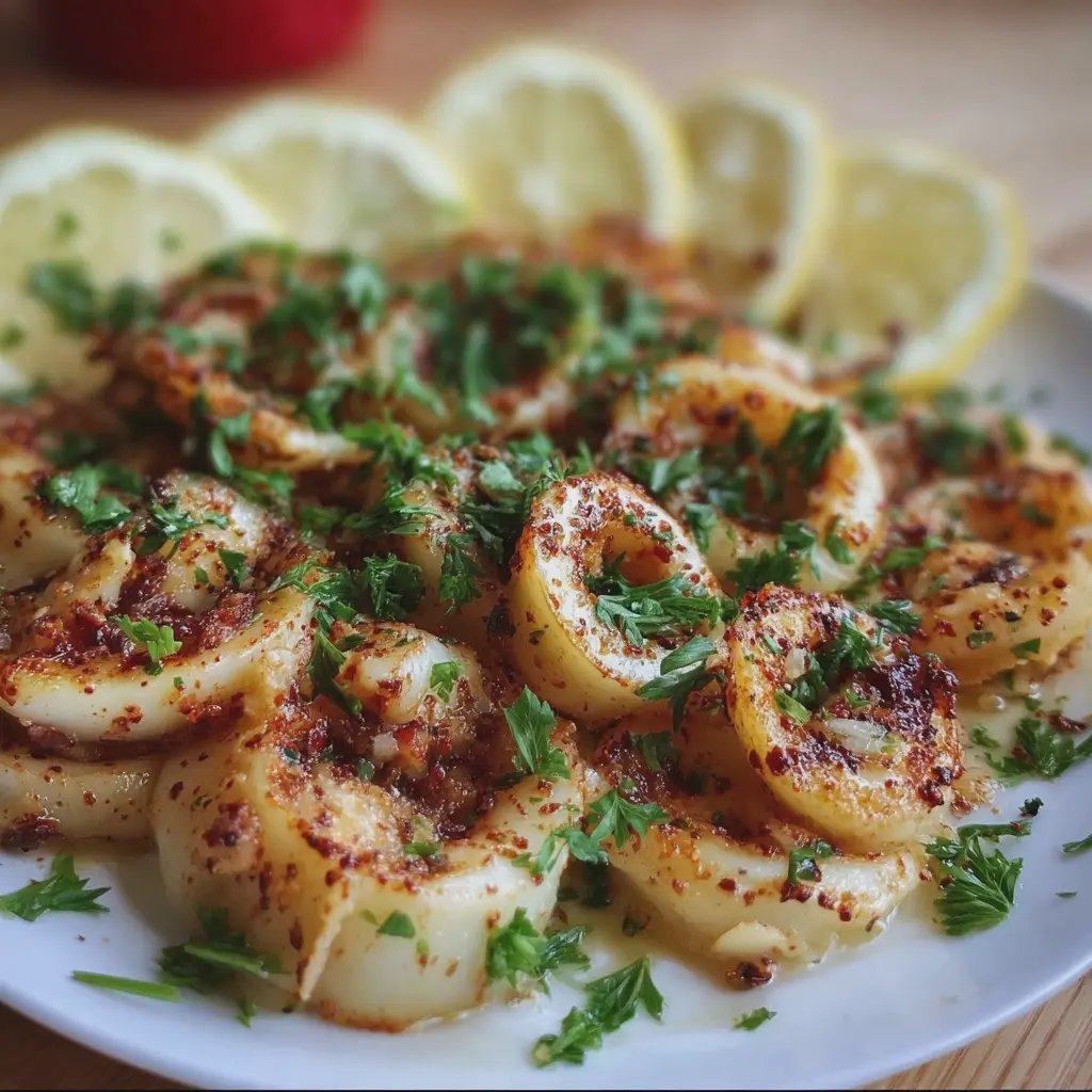 Calamars Grillés au Citron et à l’Ail