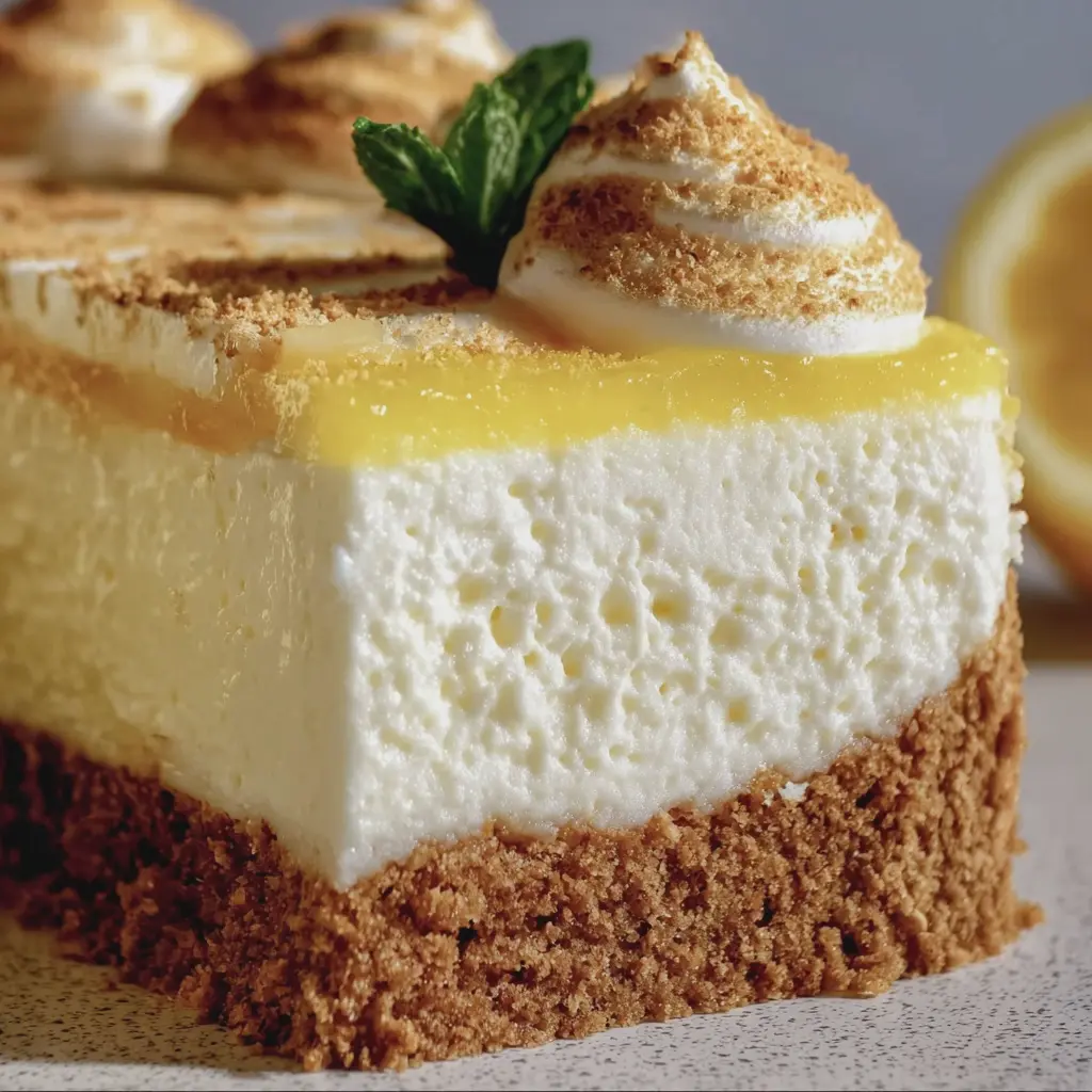 Mousse au citron sur fond spéculoos