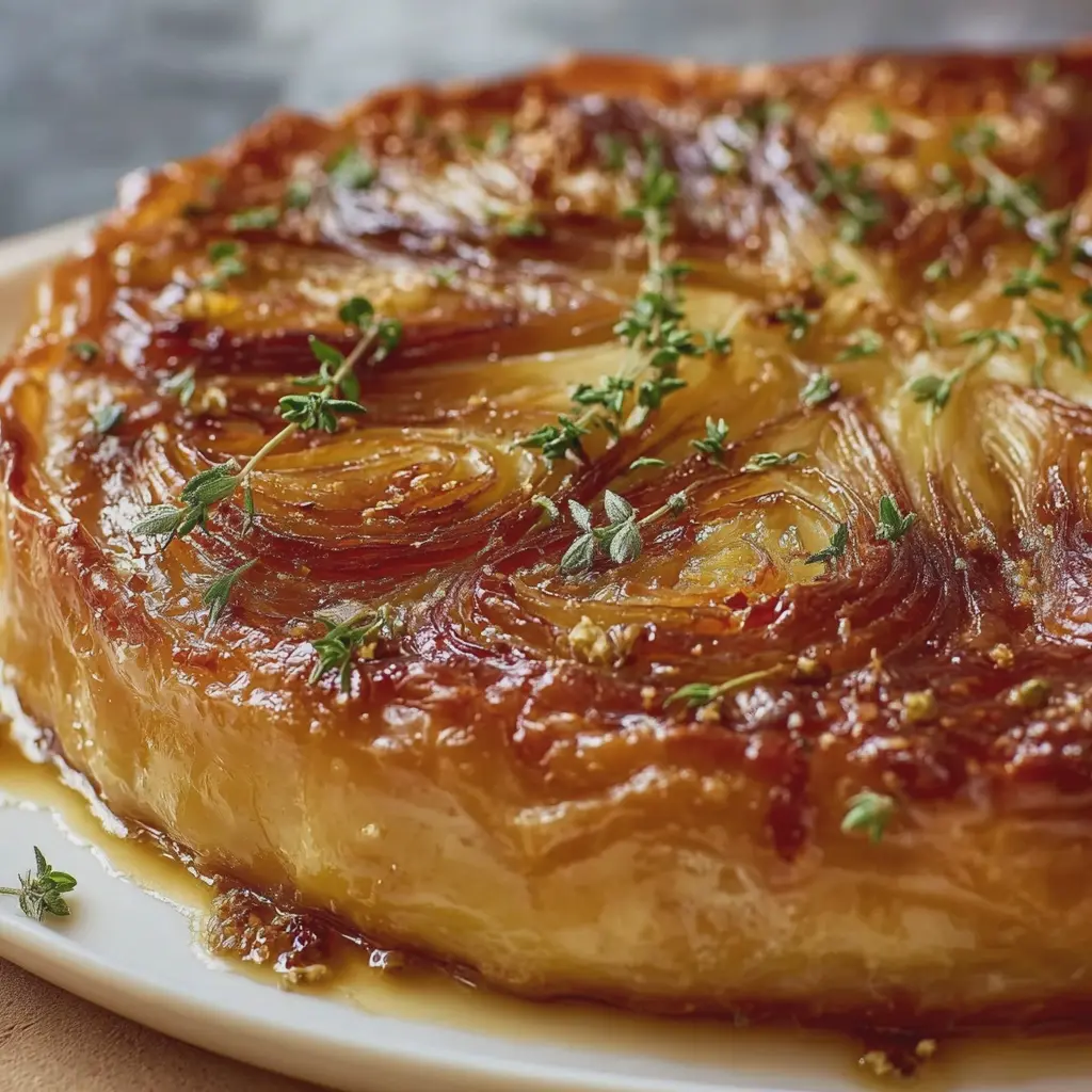 Tarte Tatin salée aux endives et comté