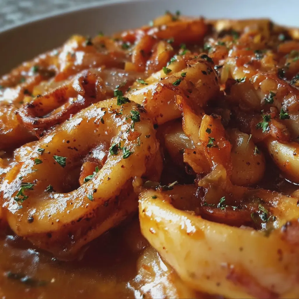 Calamars à l’Armoricaine fondants et parfumés