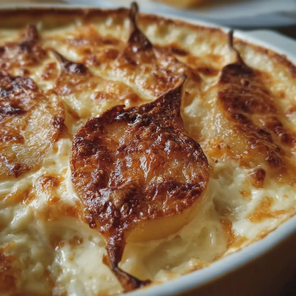Gratin de poires au fromage blanc