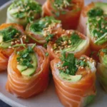 Rouleaux de printemps au saumon et à l’avocat