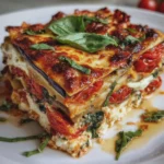 Lasagnes végétariennes aubergines-courgettes, ricotta & tomates