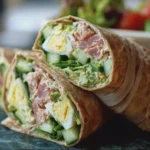 Wrap au Thon, Concombre & Œuf Dur