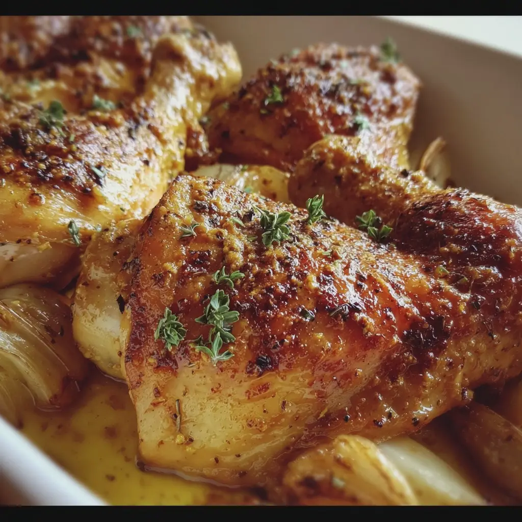 Cuisses de poulet à la moutarde