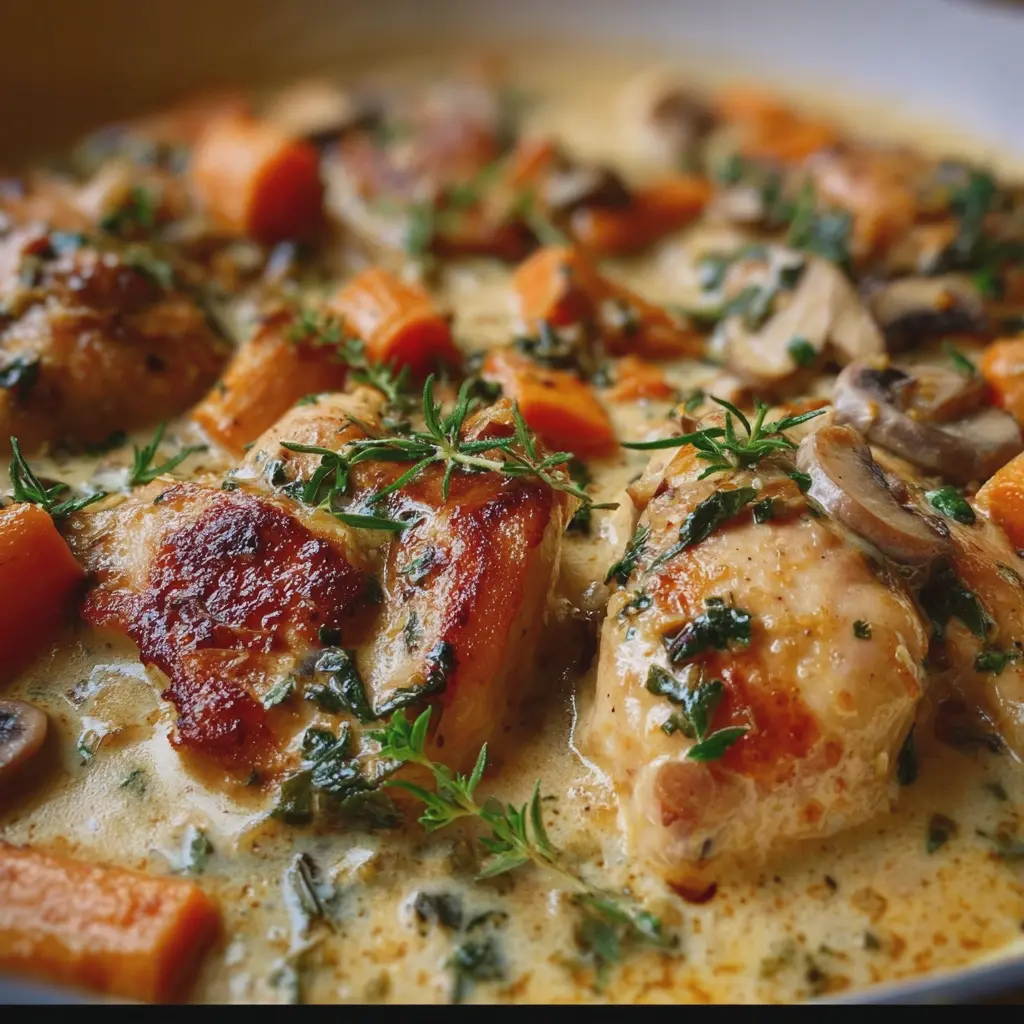 Ragoût de Poulet Crémeux