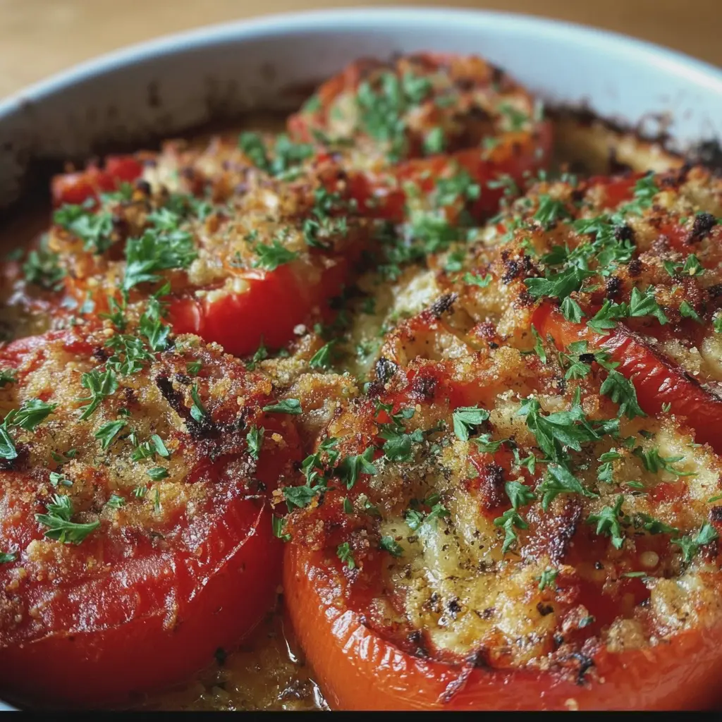 Tomates gratinées à la provençale