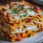 Lasagnes d’Automne à la Butternut, au Chèvre et aux Légumes