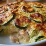 Gratin léger de courgettes au poulet et au fromage façon WW