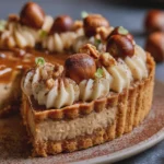 Tarte à la crème de marrons, fondante et gourmande