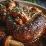 Joue de bœuf fondante aux champignons