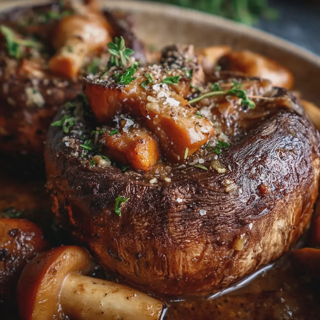 Joue de bœuf fondante aux champignons