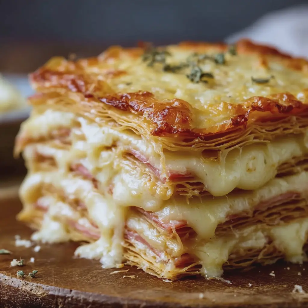 Millefeuille salé façon raclette