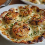 Coquilles Saint-Jacques gratinées à la crème – Dorées et fondantes