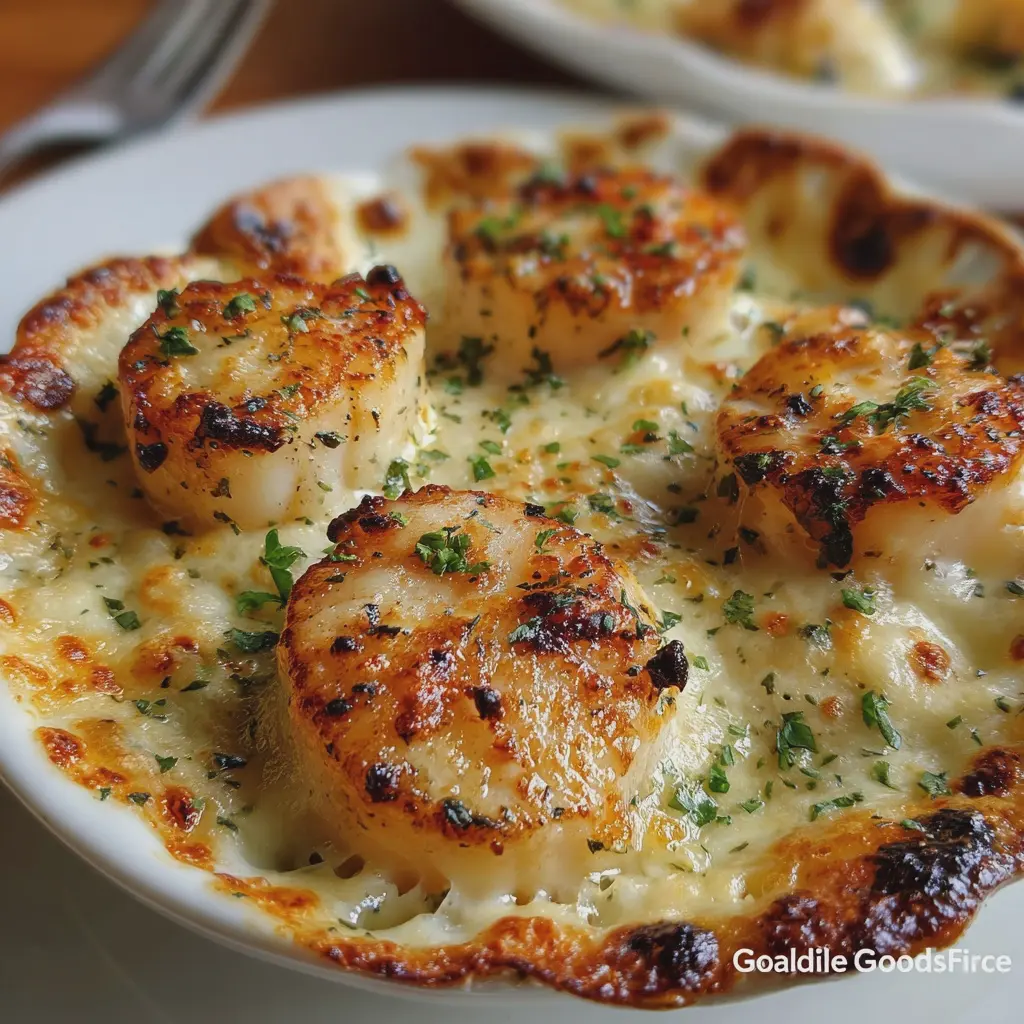 Coquilles Saint-Jacques gratinées à la crème – Dorées et fondantes