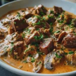 Bœuf Stroganov crémeux et savoureux