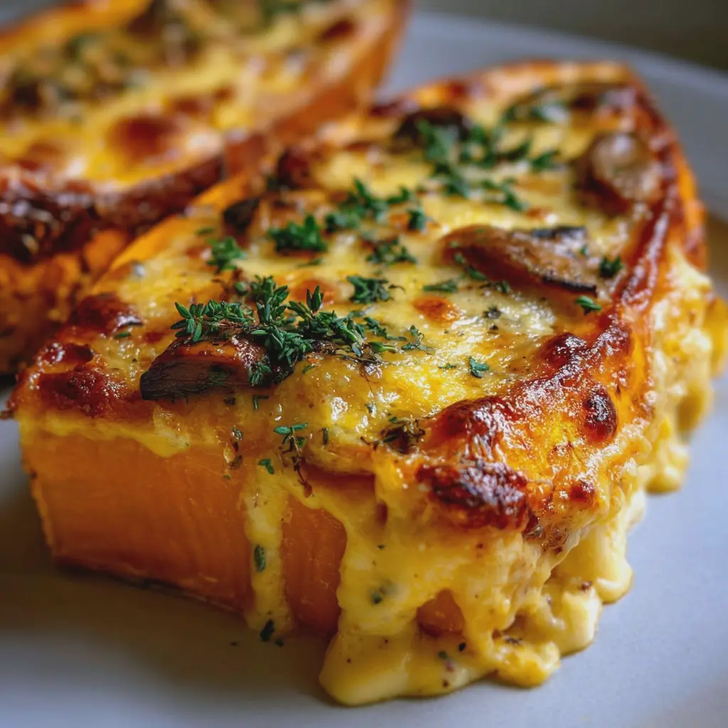 Courgiflette – Butternut Farcie Façon Tartiflette