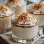 Mousse à la noix de coco en verrines