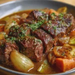 Bœuf aux Poireaux Fondants