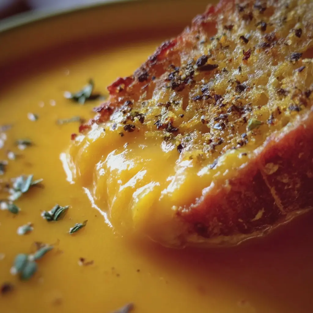 Potage au potiron et à la Vache qui rit