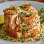 Timbales de saumon aux crevettes