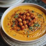 Soupe de Potimarron, Topping Pois Chiches Croustillants & Paprika