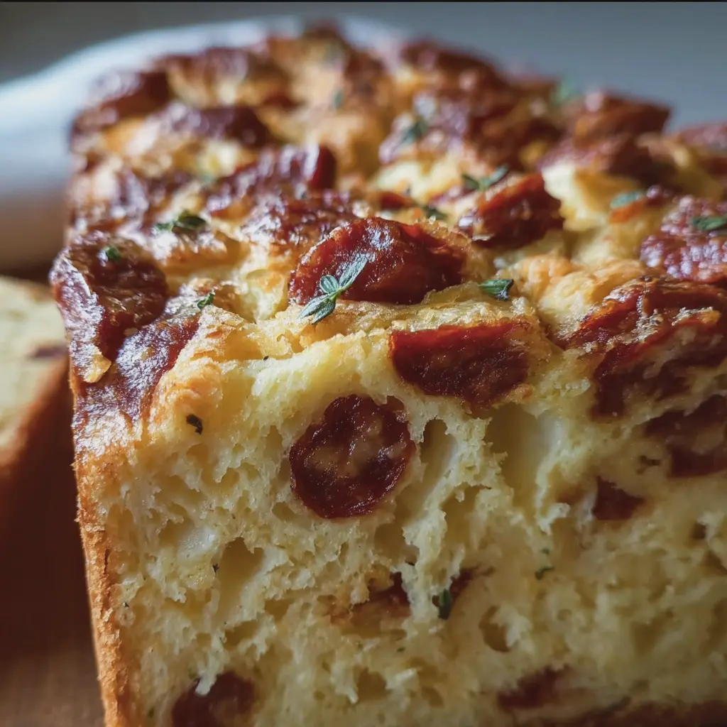 Cake au chorizo et maroilles